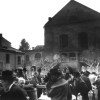 Kazimierz - targ rybny przed bożnicą  Ajzyka - lata międzywojenne XX w.